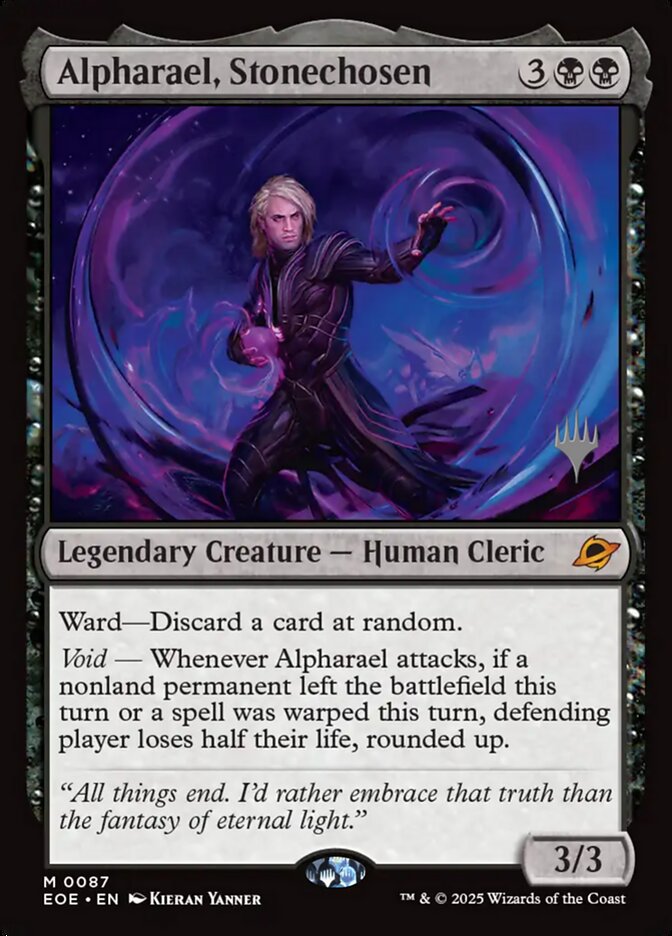 Alpharael, Stonechosen