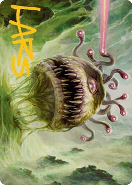 Beholder Art Card (Gold-Stamped Signature)