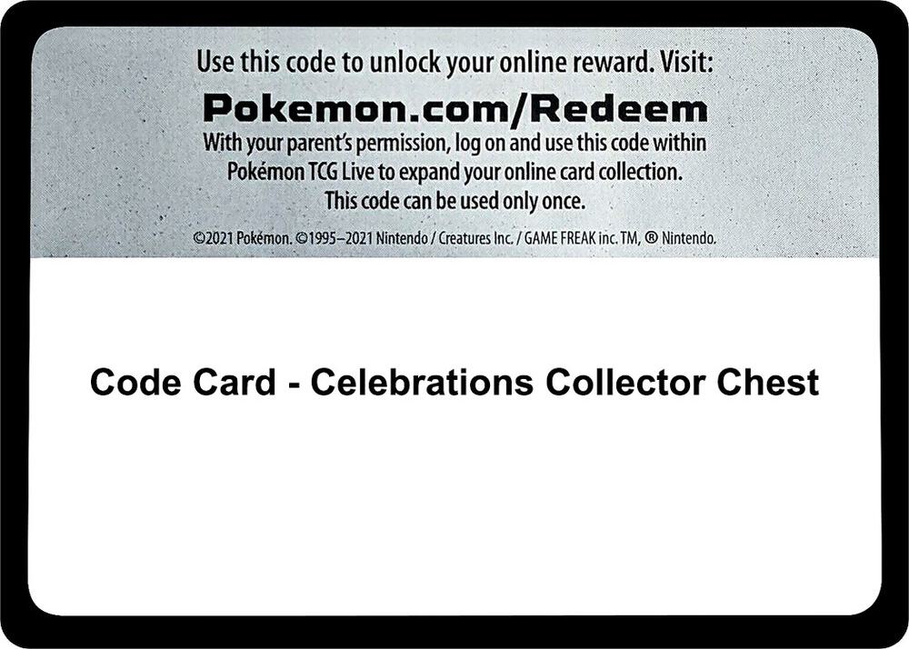 Code Card - Celebrations Collector Chest