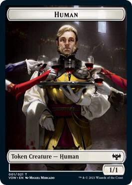 Human (001) // Spirit Cleric Double-Sided Token
