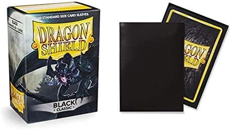 Dragon Shield Classic Black Standard Size 100 ct Card Sleeves Individual Pack