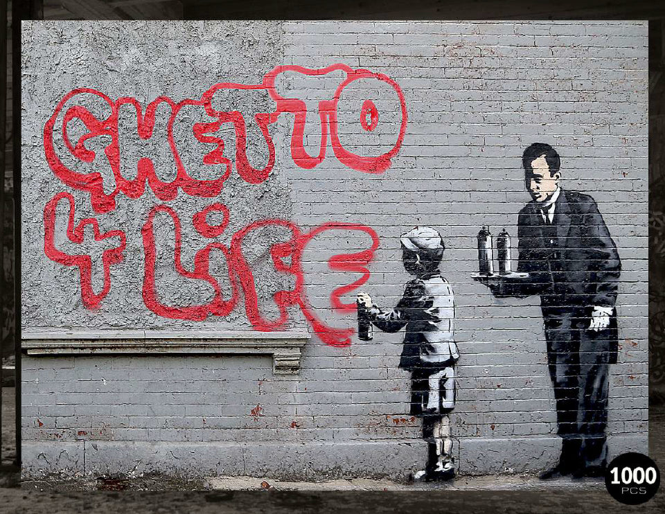 Urban Art Banksy: Ghetto 4 Life - 1024 Piece Puzzle