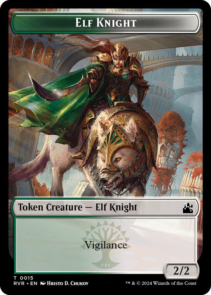Elf Knight // Zombie Double-Sided Token