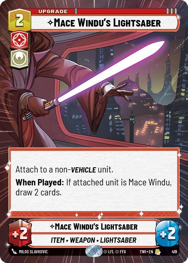 Mace Windu's Lightsaber (Hyperspace)