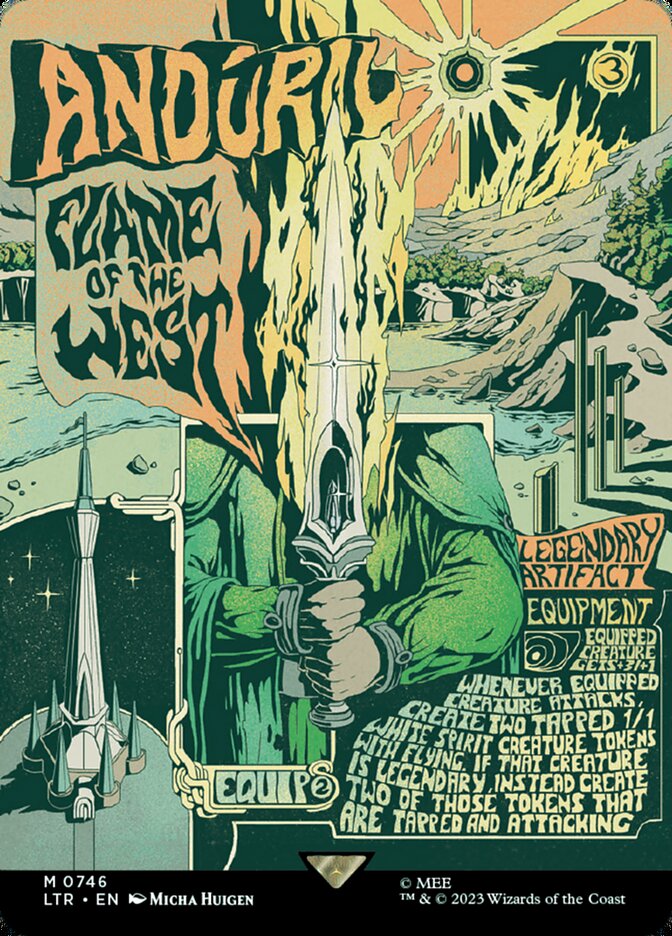 Anduril, Flame of the West (Borderless Poster)