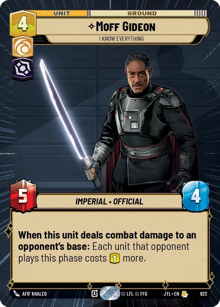 Moff Gideon - I Know Everything (Hyperspace Foil)