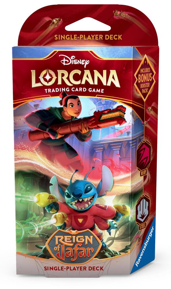 Disney Lorcana | Reign of Jafar | Starter Deck: Ruby+Steel