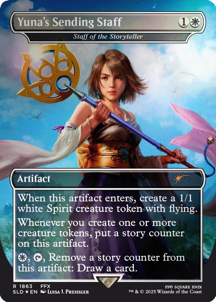 Yuna's Sending Staff - Staff of the Storyteller (Rainbow Foil)