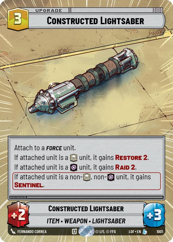 Constructed Lightsaber (Hyperspace Foil)