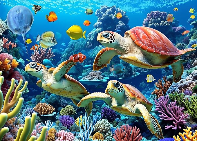 Huadada: Sea Turtle - 500 Piece Puzzle