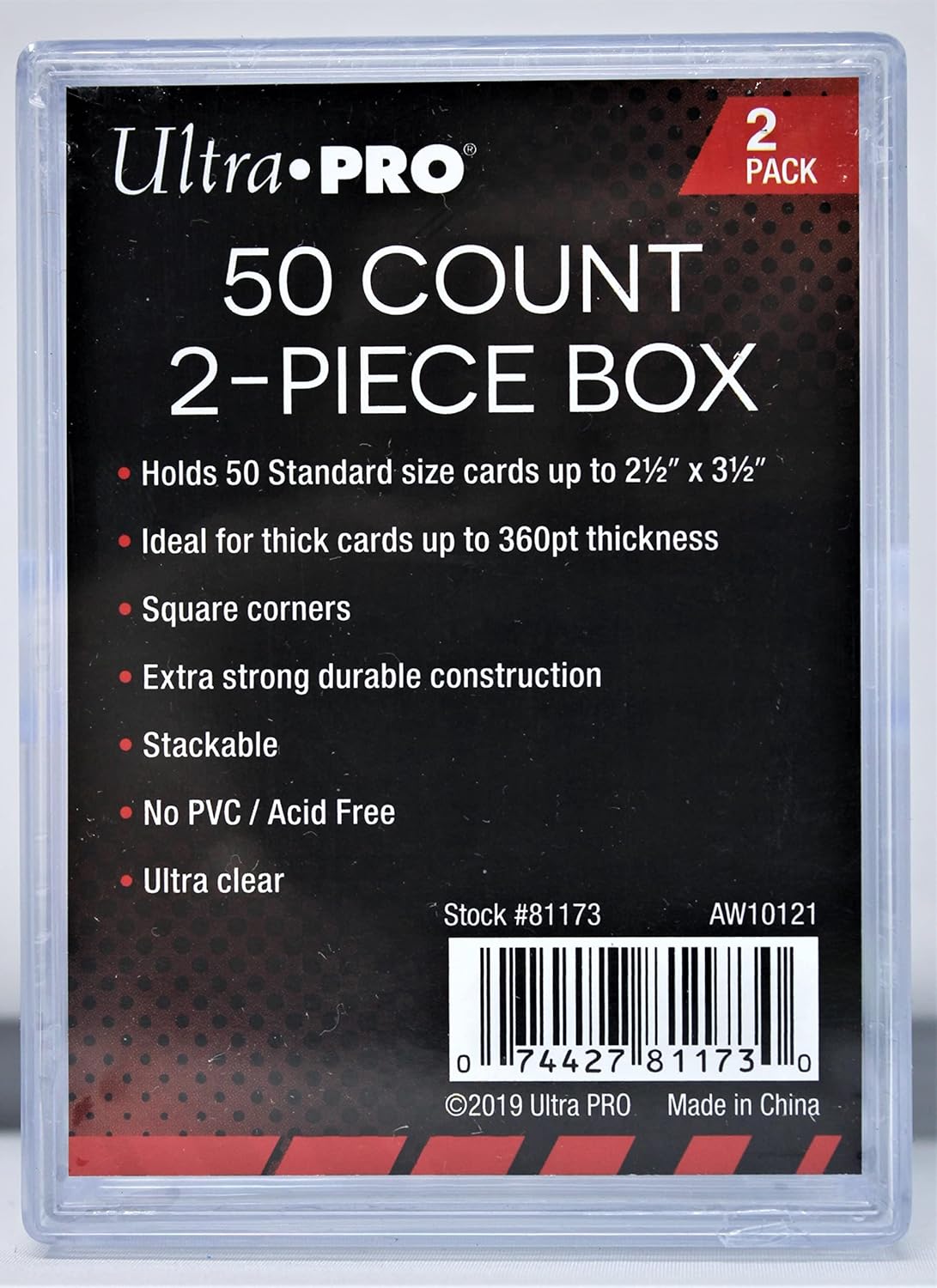 ULTRA PRO 2-Piece Deck Box - Holds 50 - 150 Cards