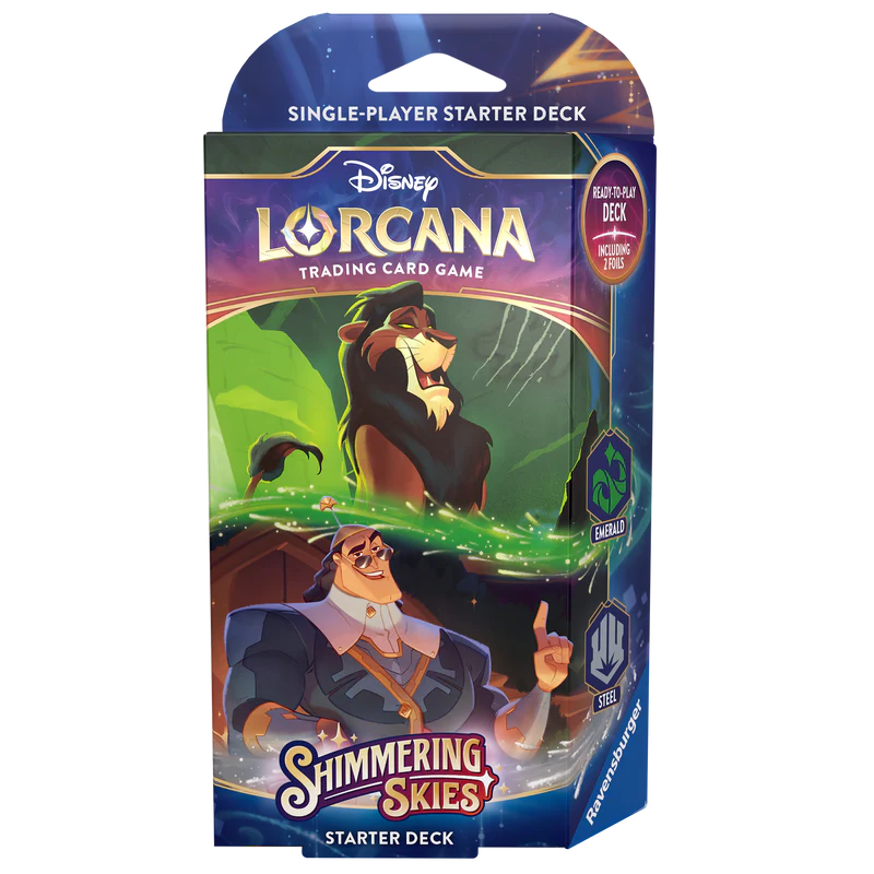 Disney Lorcana: Shimmering Skies | Starter Deck - Emerald & Steel