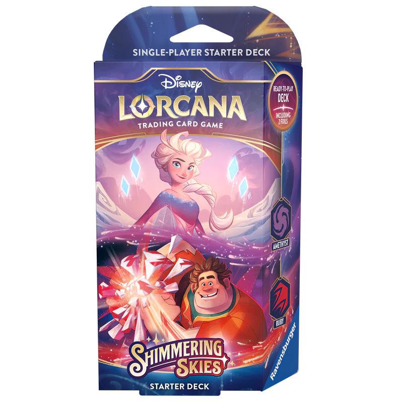 Disney Lorcana: Shimmering Skies | Starter Deck - Amethyst & Ruby
