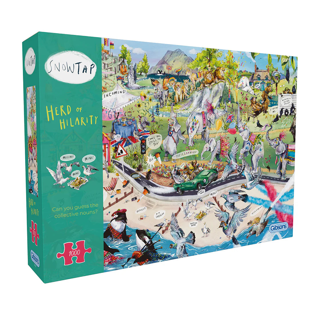Gibson: Herd of Hilarity, Snow Tap - 1000 Piece Puzzle