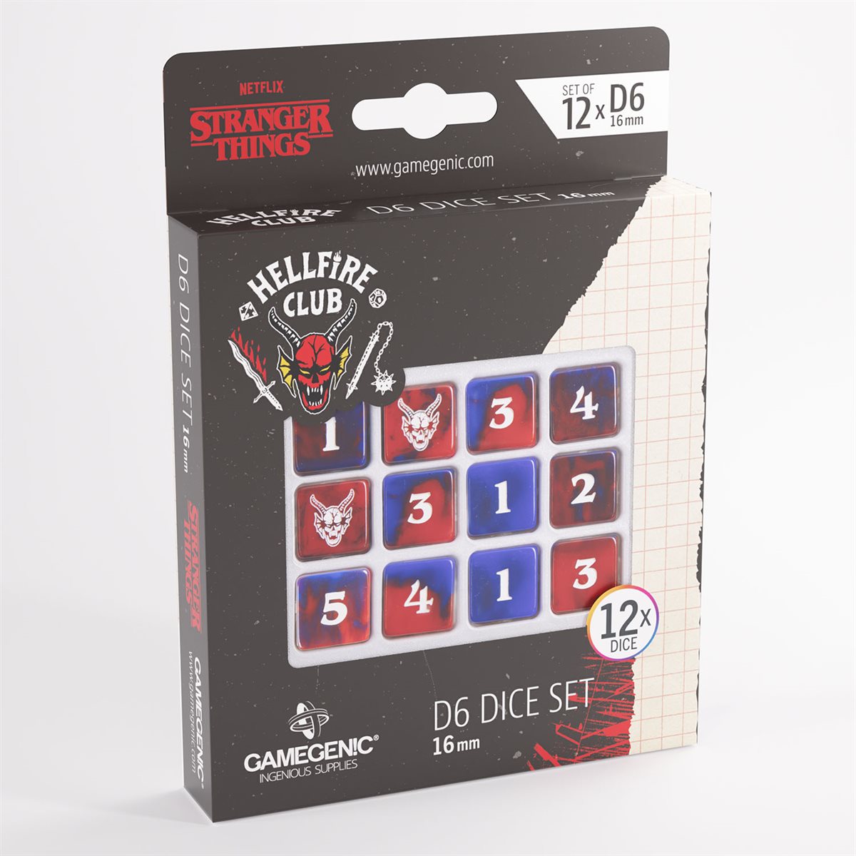 12x D6: 16 mm: Stranger Things: Hellfire Club