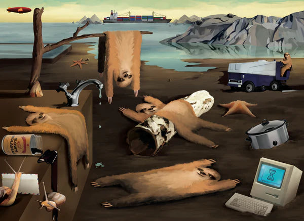 Exploding Kittens: Slothness of Memory - 500 Piece Puzzle