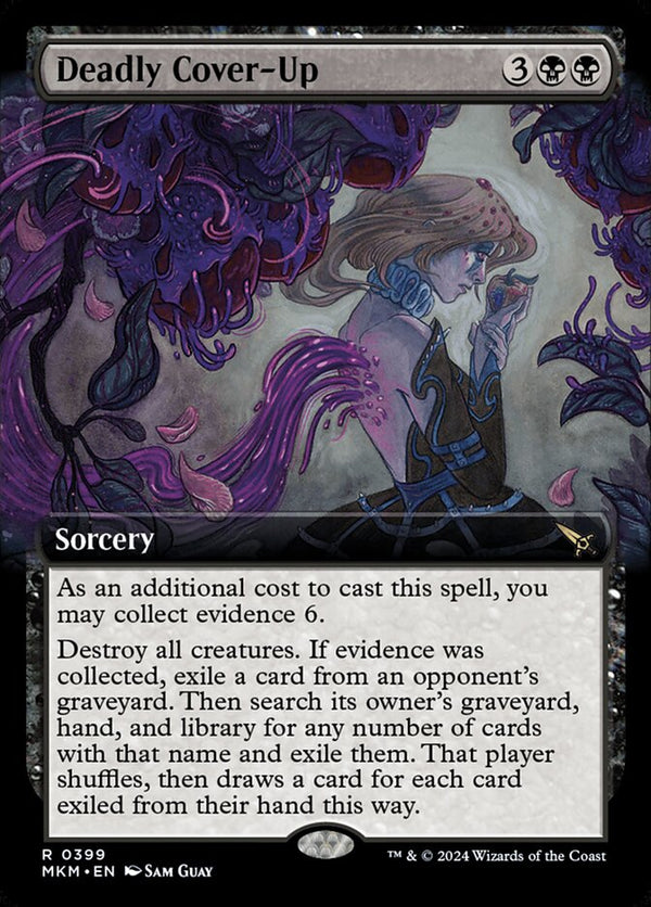 Deadly Cover-Up (Extended Art) - Magic: The Gathering