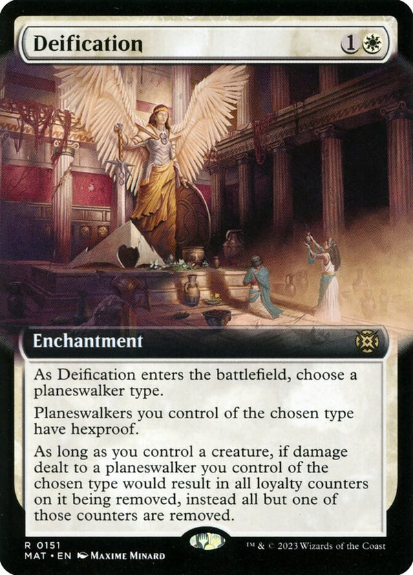 Deification (Extended Art) - Magic: The Gathering