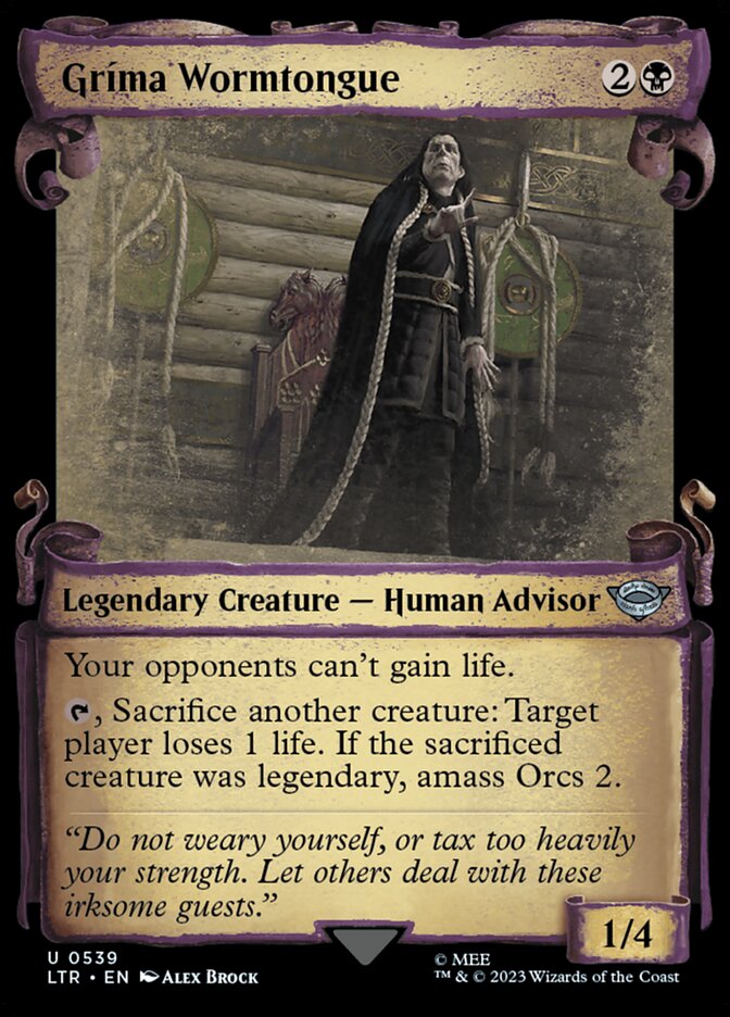 Grima Wormtongue (Showcase Scrolls)