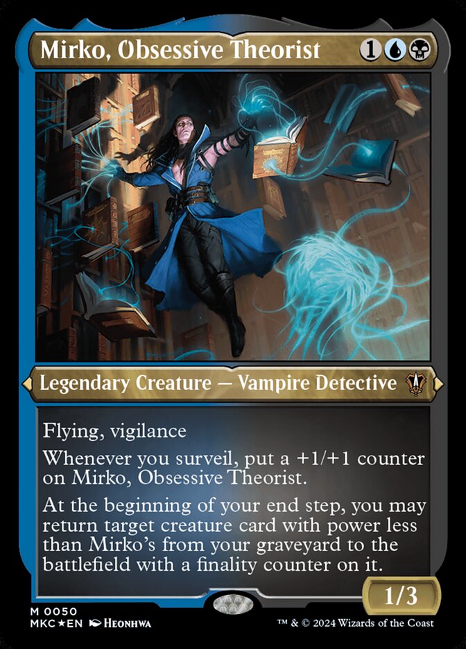 Mirko, Obsessive Theorist (Display Commander) - Thick Stock