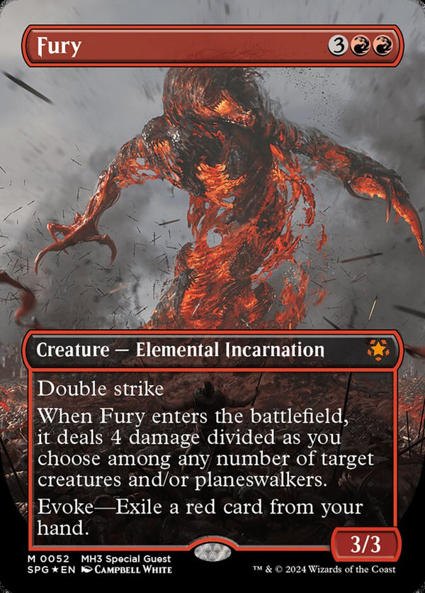Fury (Borderless) (Textured Foil) - Magic: The Gathering