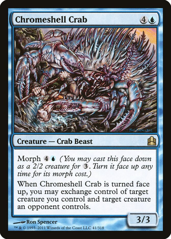 Chromeshell Crab - Magic: The Gathering