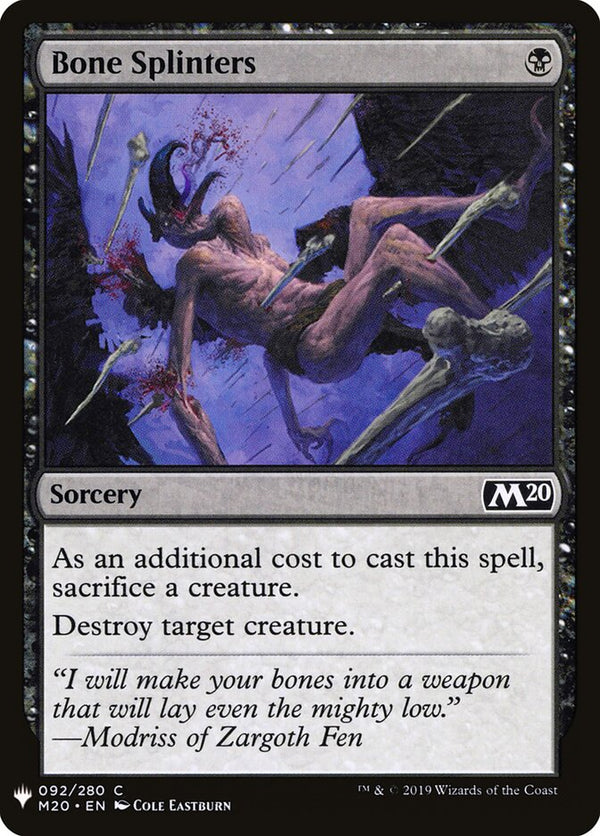 Bone Splinters - Magic: The Gathering