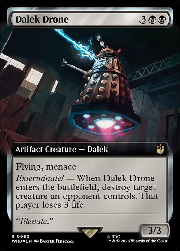 Dalek Drone (Extended Art) (Surge Foil) - Magic: The Gathering