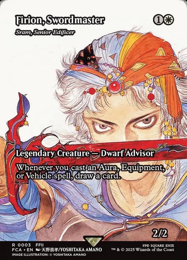 Firion, Swordmaster - Sram, Senior Edificer (Showcase) - Magic: The Gathering