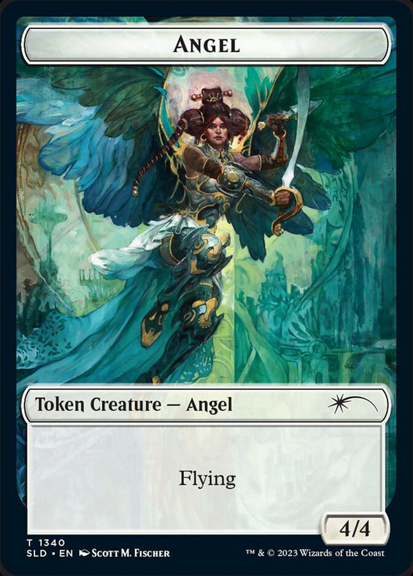 Angel (SLD) // Soldier (GRN) Double-sided Token - Magic: The Gathering