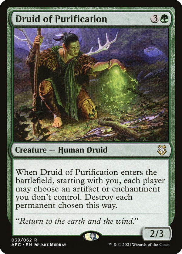 Druid of Purification - Magic: The Gathering