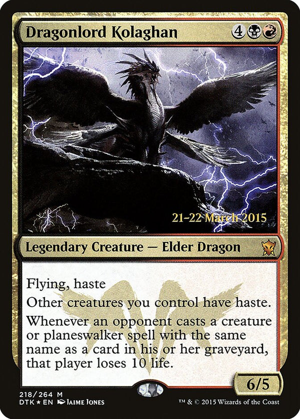 Dragonlord Kolaghan - Magic: The Gathering