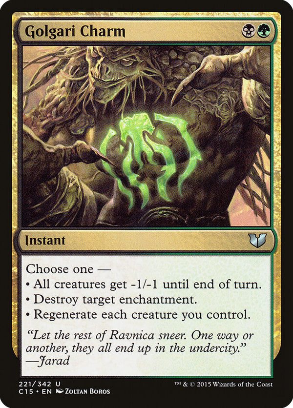 Golgari Charm - Magic: The Gathering