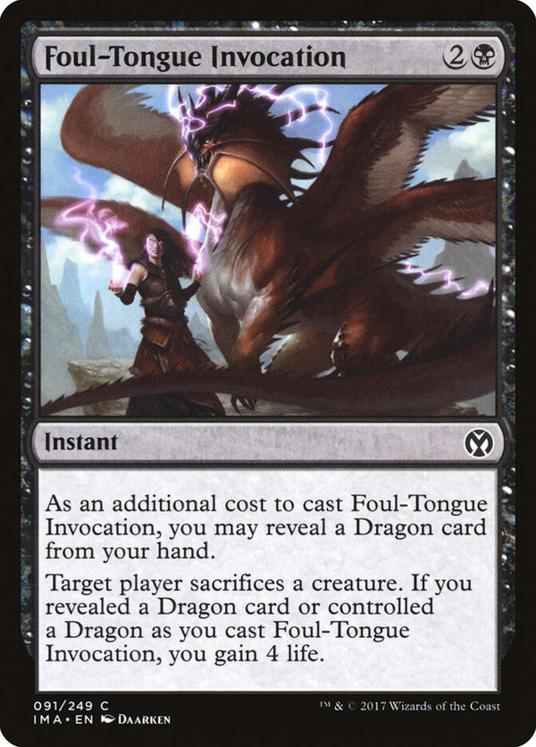 Foul-Tongue Invocation - Magic: The Gathering