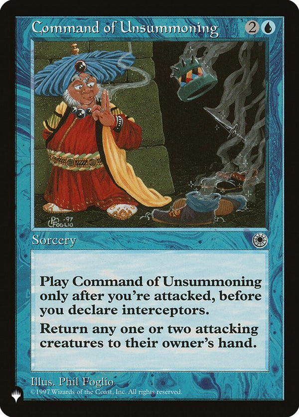 Command of Unsummoning - Magic: The Gathering