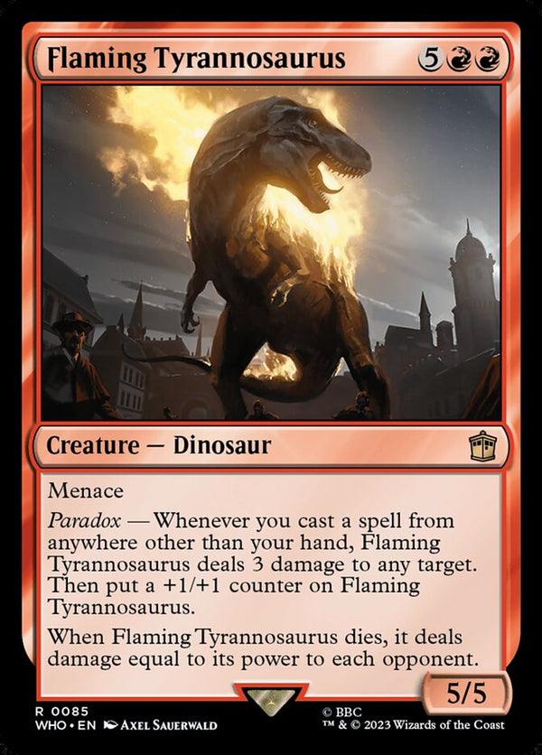 Flaming Tyrannosaurus - Magic: The Gathering