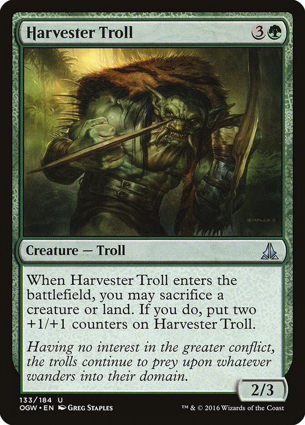 Harvester Troll - Magic: The Gathering