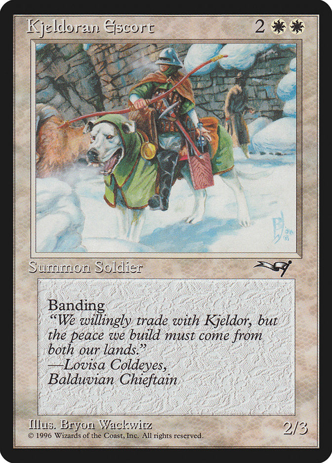 Kjeldoran Escort (Green Blanketed Dog)