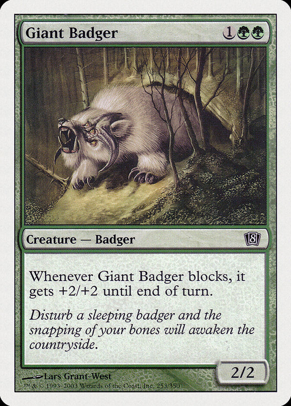 Giant Badger - Magic: The Gathering