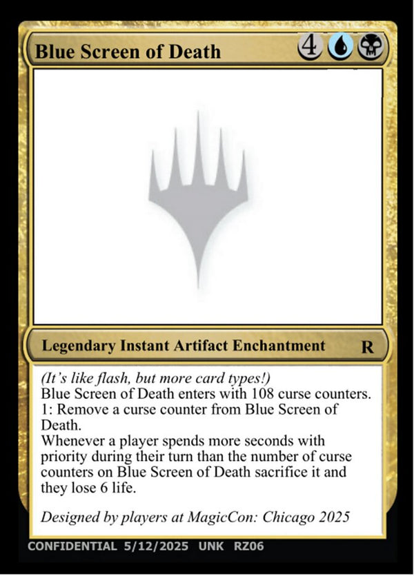 Blue Screen of Death - Magic: The Gathering