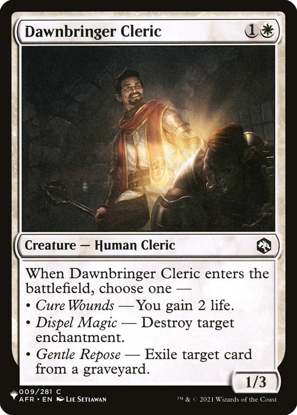 Dawnbringer Cleric - Magic: The Gathering