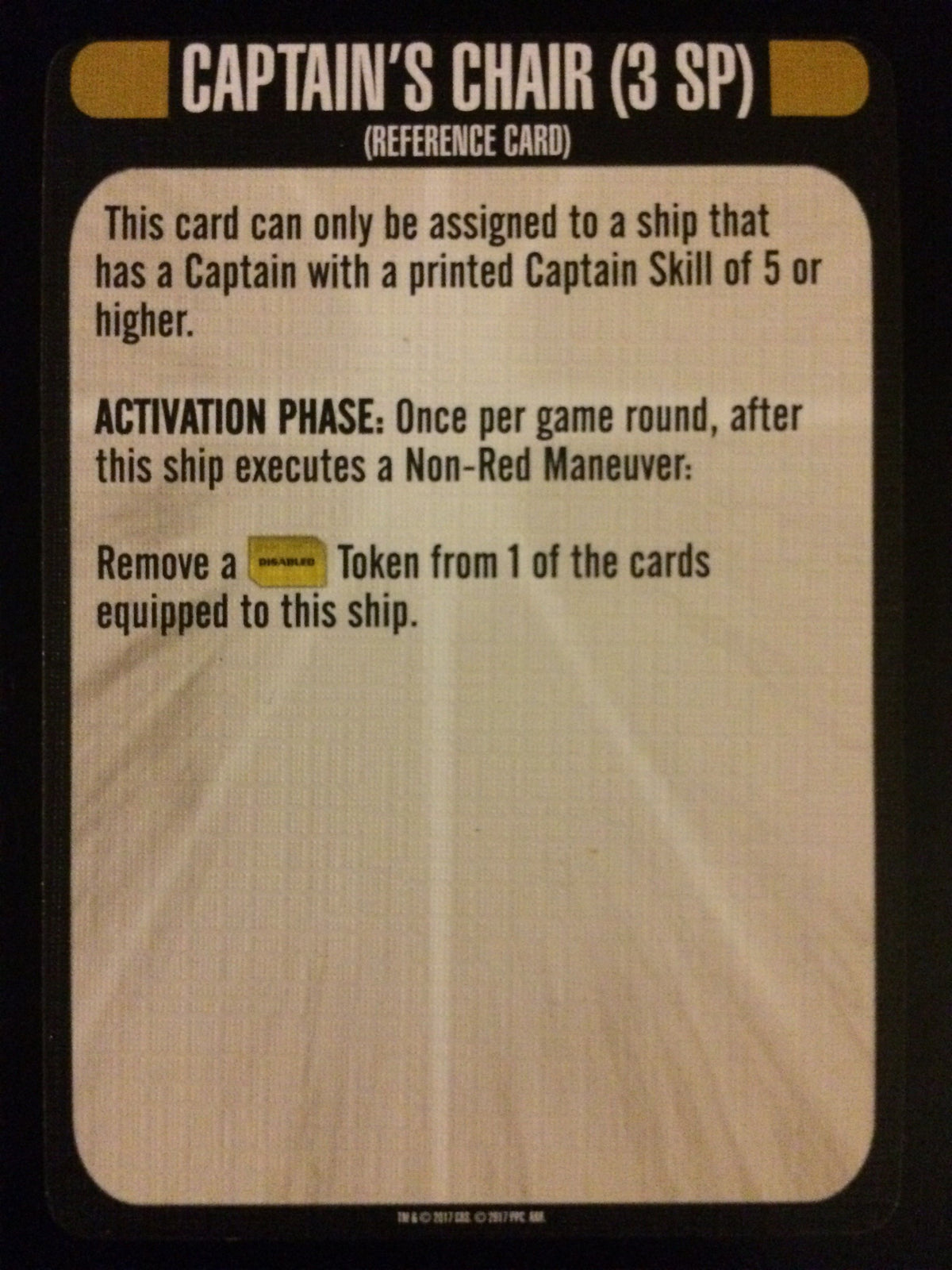 Star Trek: Attack Wing – Captain's Chair Resource