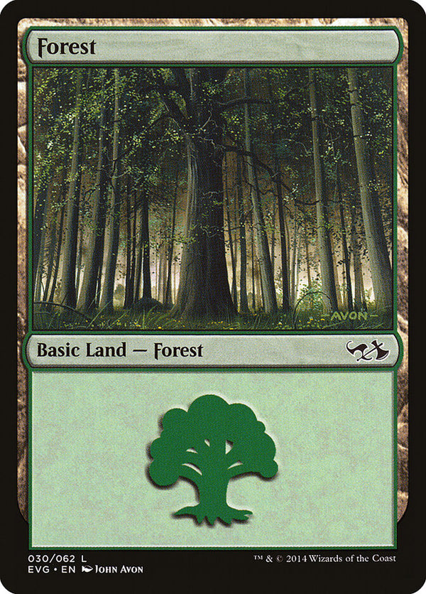 Forest (030) (EVG) - Magic: The Gathering