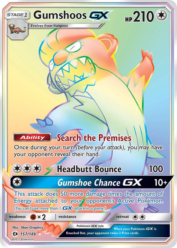 Gumshoos GX (Secret) - Pokémon