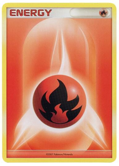 Fire Energy (2007 Unnumbered D/P Style Non-Holo) - Pokémon