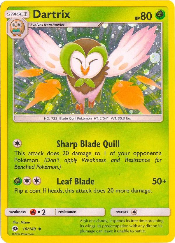 Dartrix - 10/149 (Cosmos Holo) - Pokémon