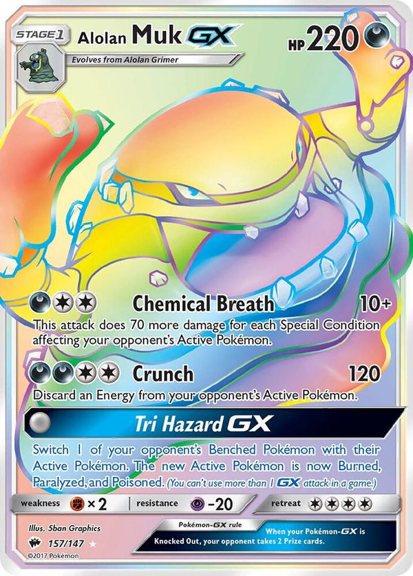Alolan Muk GX (Secret) - Pokémon