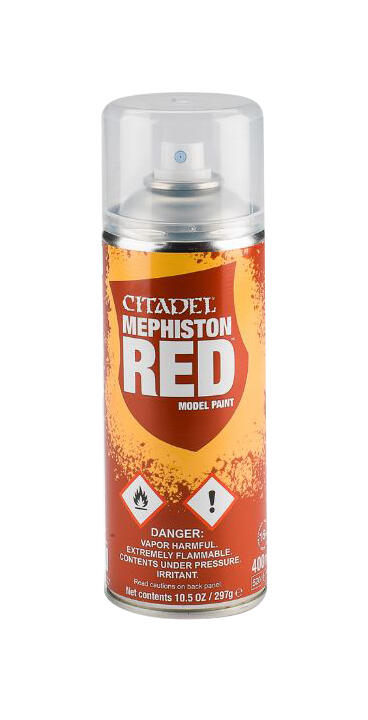 Citadel Spray Paint: Mephiston Red Spray - Games Workshop
