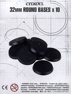 Citadel 32mm Round Bases (10-Pack) - Games Workshop