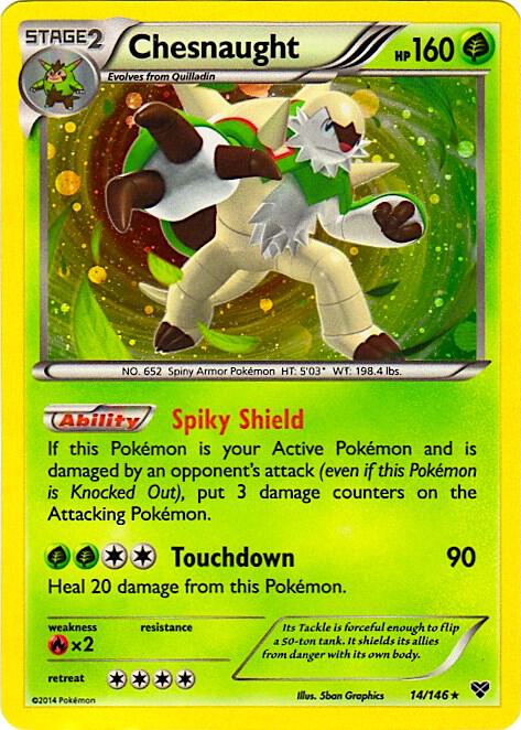 Chesnaught - 14/146 (Cosmos Holo) - Pokémon